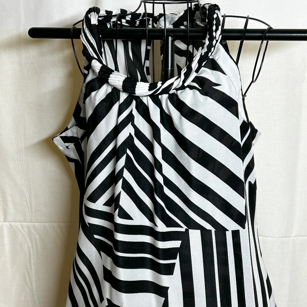 Spense Blouse, Black and White, Large